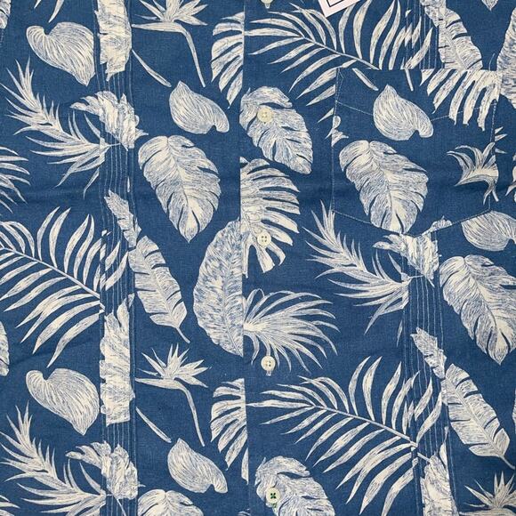 NWT! Blank NYC Strictly by Hand Linen Aloha Short Sleeve Shirt - Size Medium - Picture 4 of 4